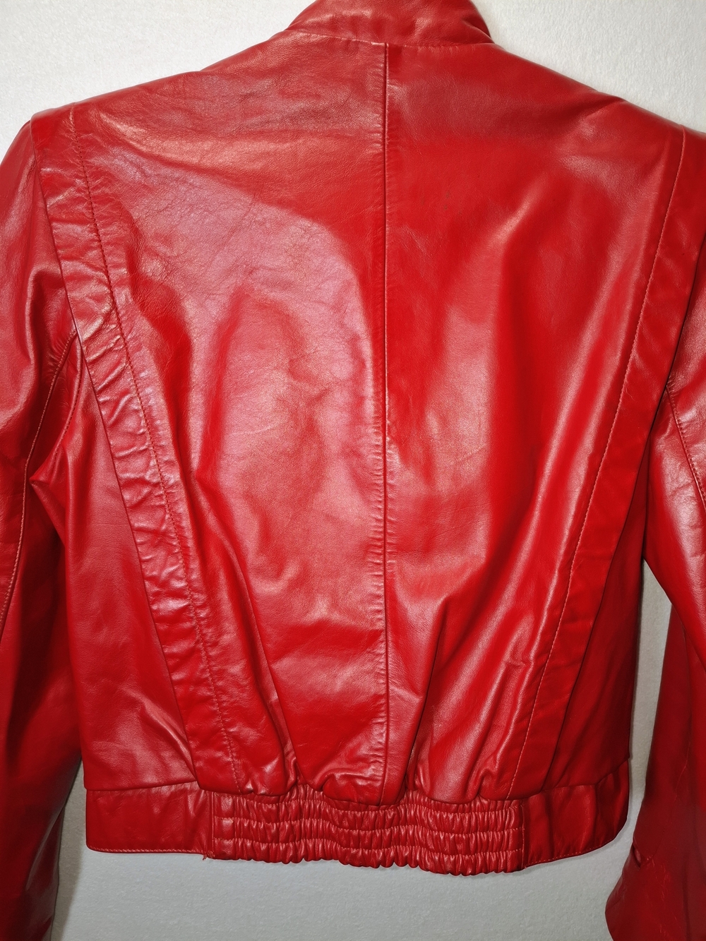 1980's Wilsons Leather Red Women's Leather Jacket - Picture 10 of 14